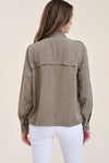Hidden Zipper Tencel Jacket