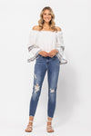Hi Rise Relaxed Destroyed Jeans