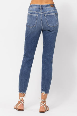 Hi Rise Relaxed Destroyed Jeans