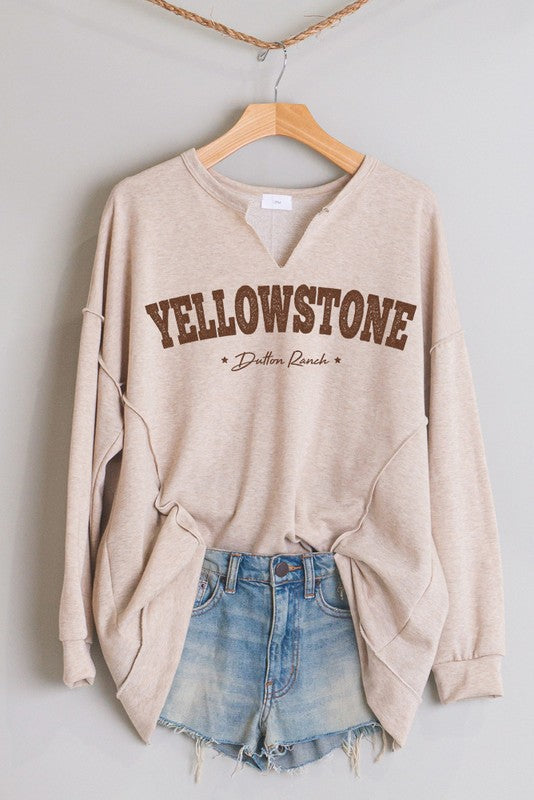 Yellowstone Dutton Ranch Notch Graphic Sweatshirt