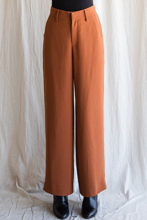 Stretch Back Wide Leg Pants