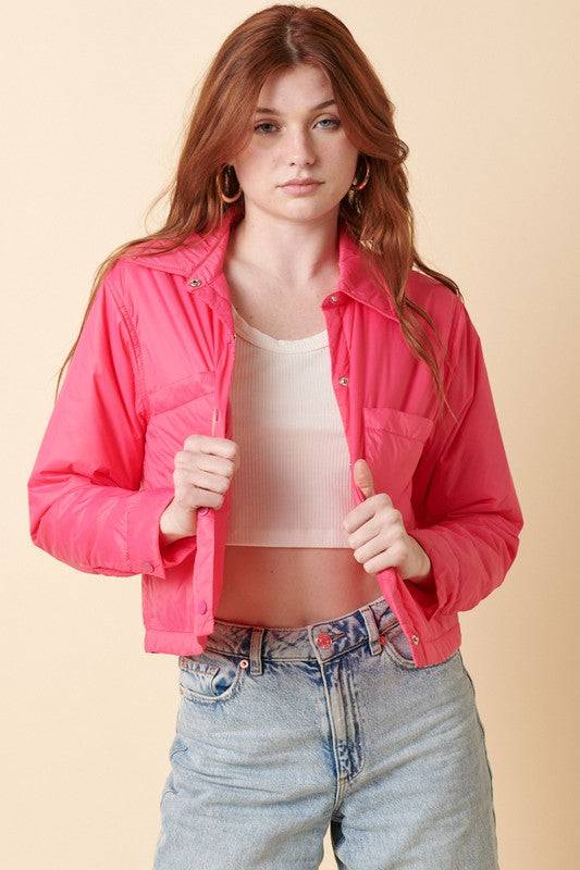 Crop Nylon Jacket