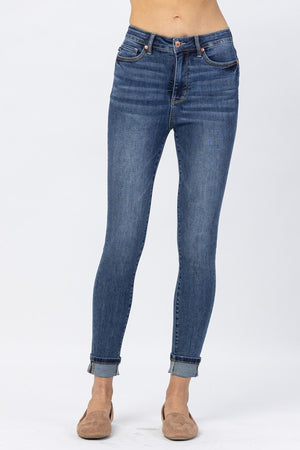 HW Cuffed Tummy Control Skinny Jeans