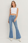 Scissor Cut Bell Bottom Flare Jeans