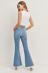 Scissor Cut Bell Bottom Flare Jeans