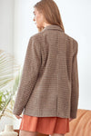 Checkered Houndstooth Blazer
