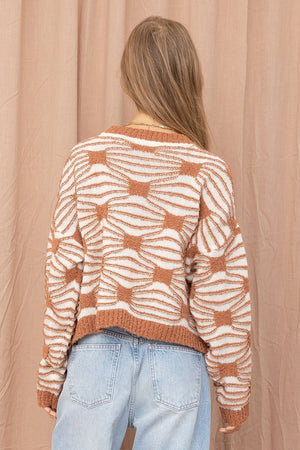 Crop Pattern Sweater