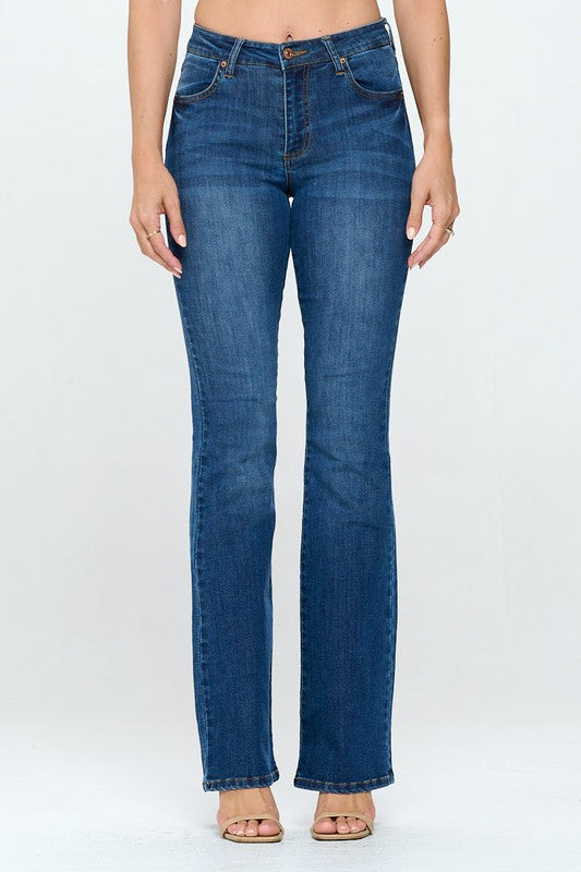 Mid-Rise Flare Jeans