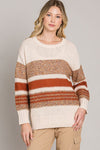Rust Striped Sweater