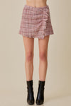 Wrap Style Tweed Skort