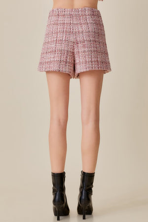 Wrap Style Tweed Skort
