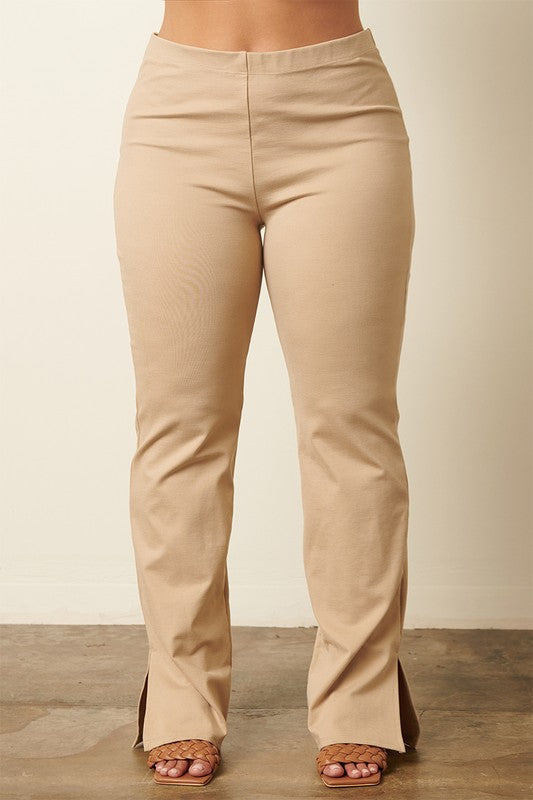 Plus Elastic Ponti Pants