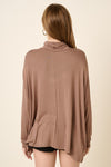 Oversized Bamboo Turtleneck Top