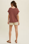Cap Sleeve Solid Sweater