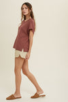 Cap Sleeve Solid Sweater