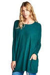 Drape Pocket Sweater - Free Souls Boutique