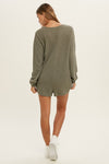 LS Waffle Knit Romper