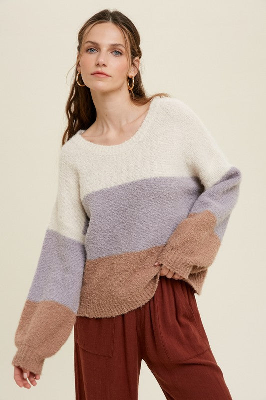 Soft Colorblock Sweater