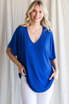 Oversize Rib Knit Dolman Top