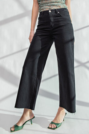 Wide Leg Twill Pants
