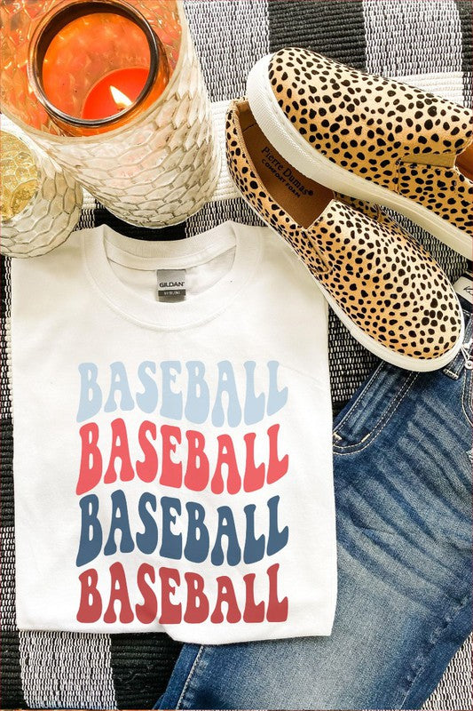 Baseball Wave Graphic Tee