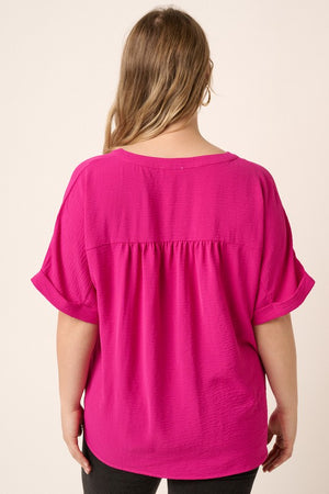 Plus Airflow Placket SS Top
