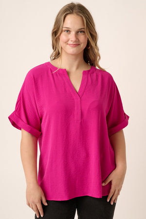Plus Airflow Placket SS Top