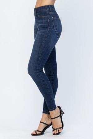 Sue Patch Pocket Pull-On Skinny Jeans