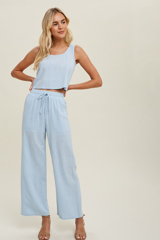 Linen 2 Piece Pants Set