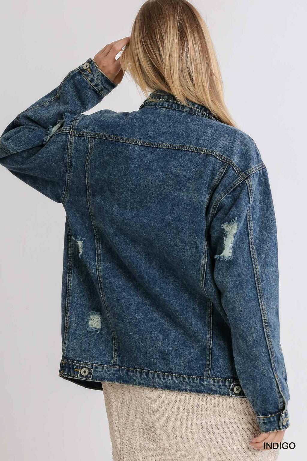 Distressed Jean Jacket