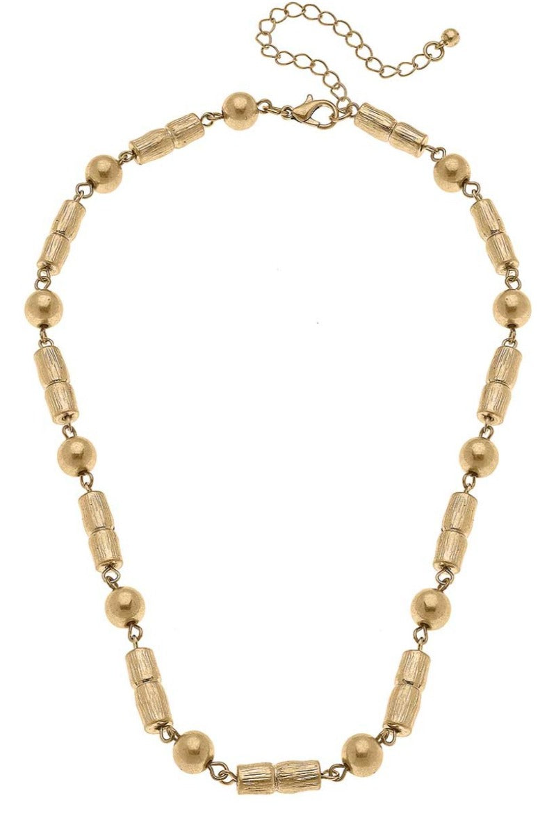 Jules Bamboo & Ball Bead Necklace