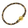 Bali 24K Gold Plated Ball Bead Silicone Bracelet