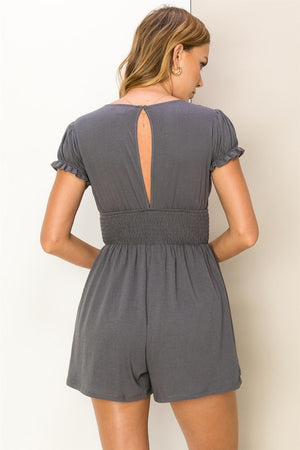 Romantic Nights Smock Jersey Romper
