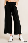 Wide Leg Elastic Waist Pants