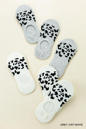 Animal Print Invisible Socks