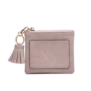 Lena Coin Pouch ID Wallet with Tassel