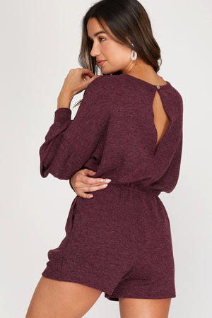 Heavy Knit LS Romper