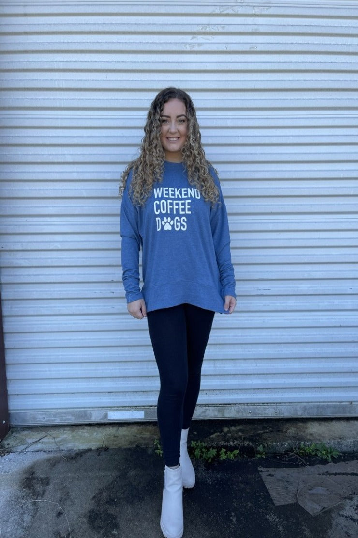 Hannah Weekend Coffee Dogs Sweatshirt