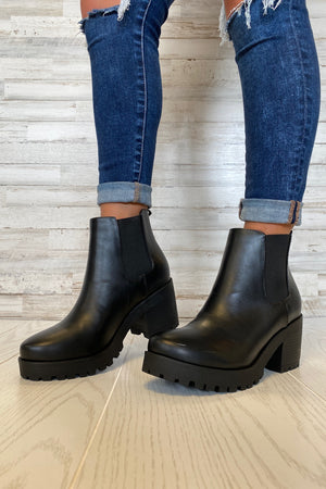 Jaber Chunky Heel Booties