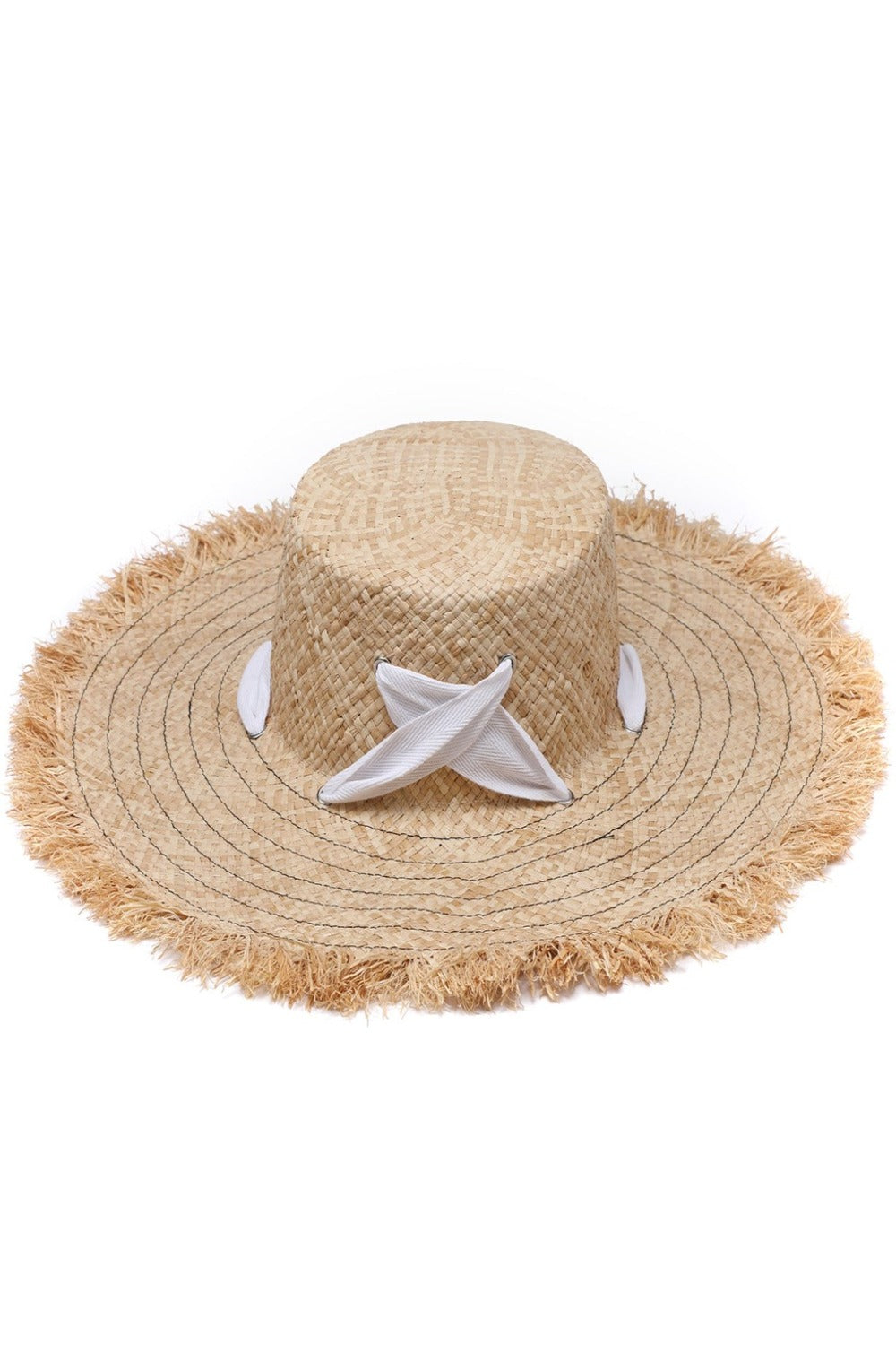 Taylor Criss Cross Ribbon Floppy Hat