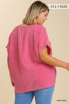 Plus Chest Pocket Gauze Top