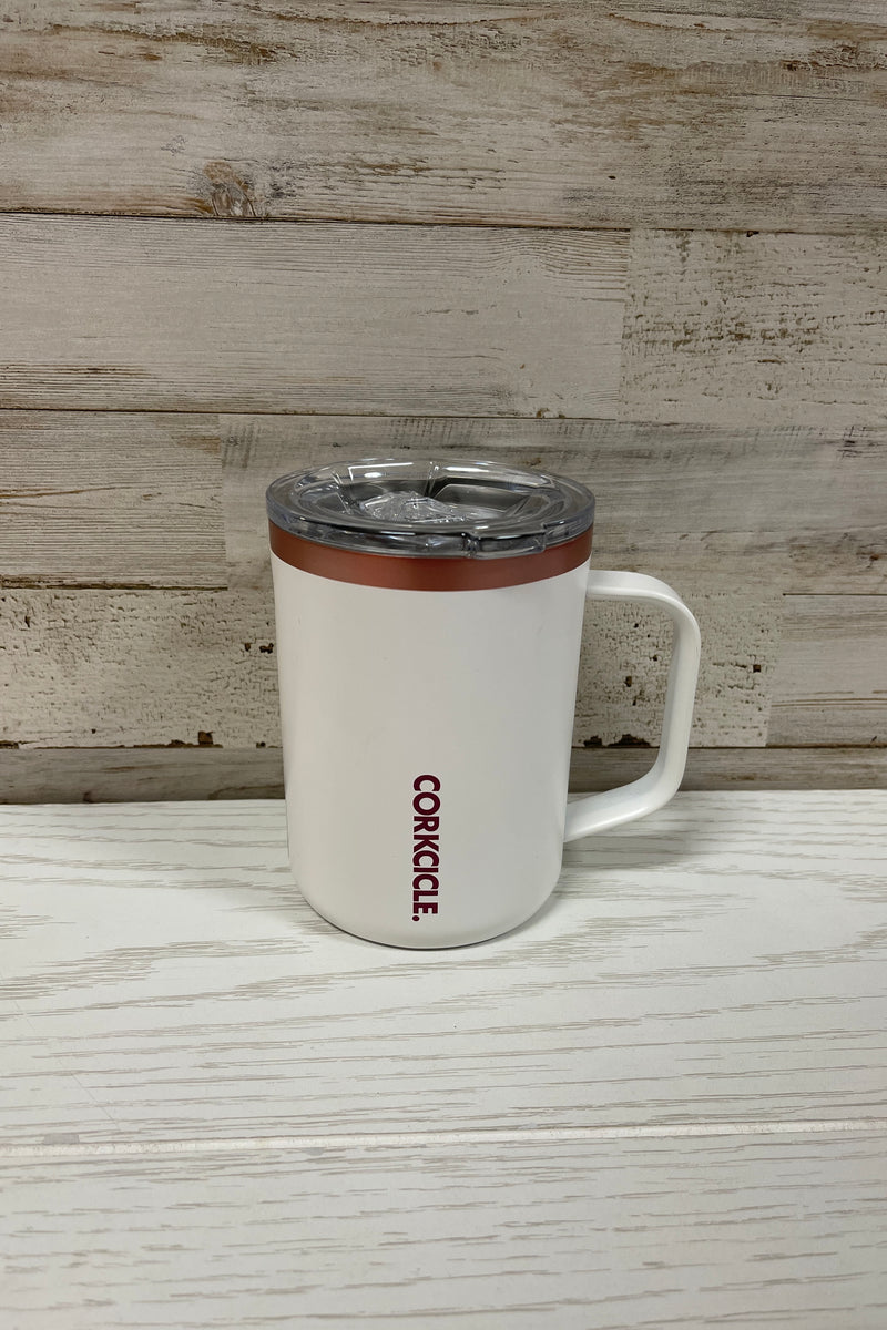 Corkcicle 16 oz Mug - White Rose