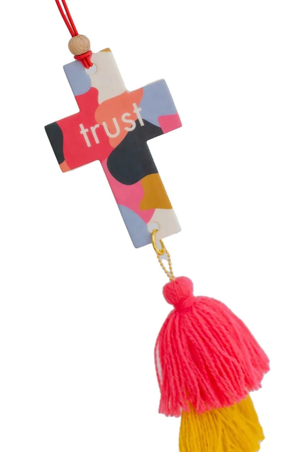 Trust Cross Tassel Air Freshener