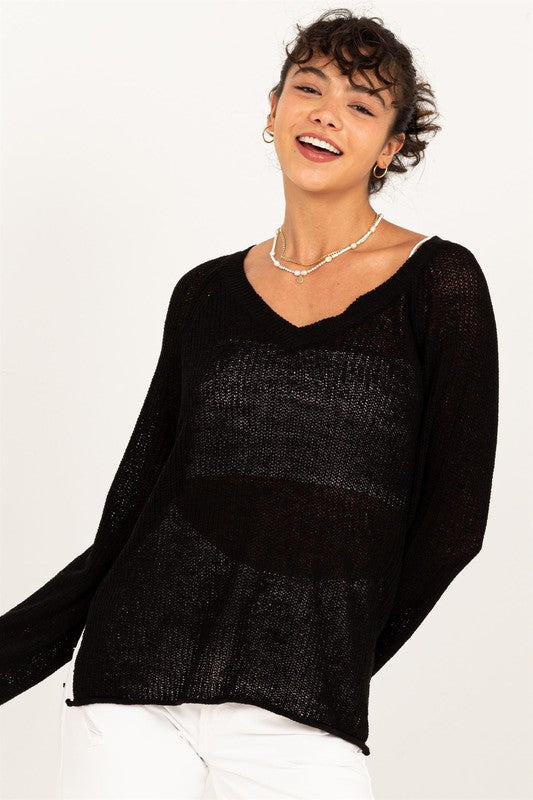 Lightweight V Sweater
