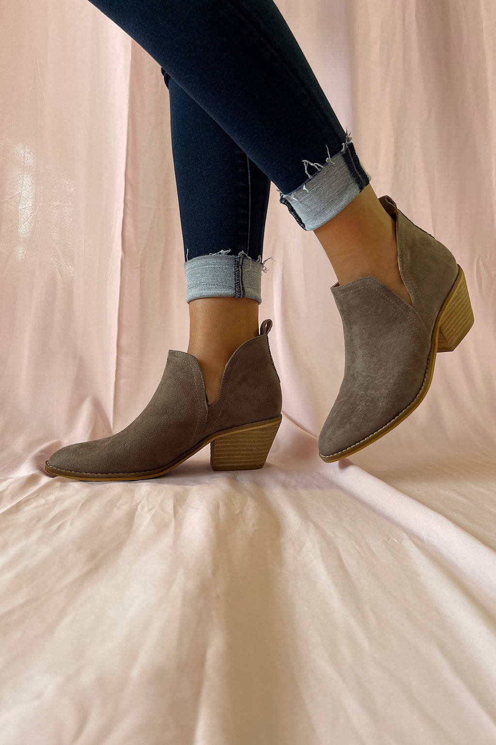 Stassi Ankle Bootie- Taupe