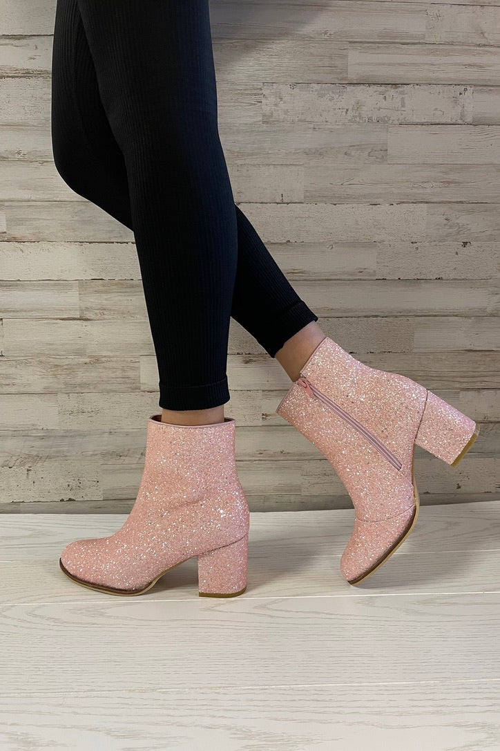 Razzle Dazzle Booties-Pink