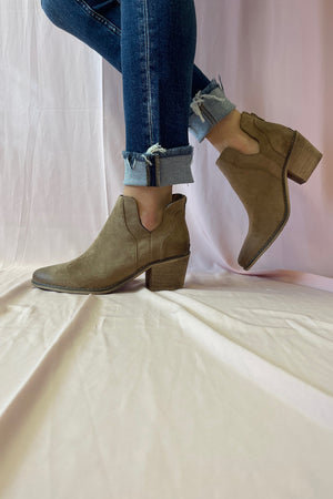 West-4 Booties-Taupe