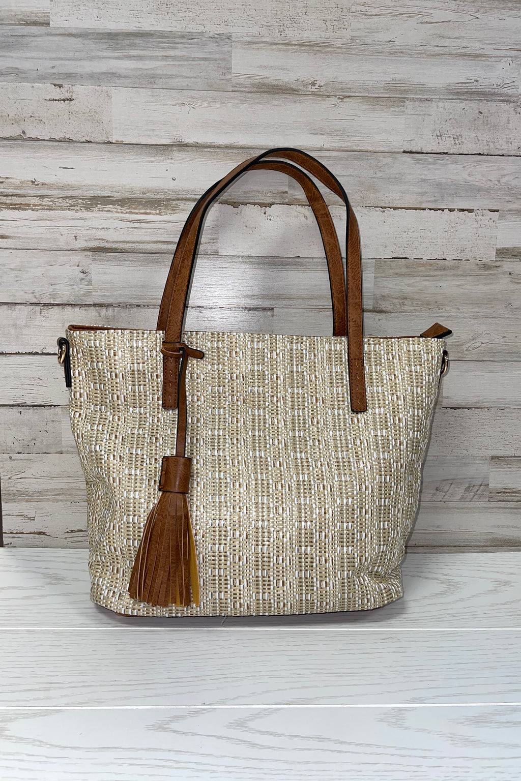 August Natural Tote Handbag