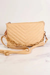 Sherman Quilted Crossbody Bag With Chain Strap