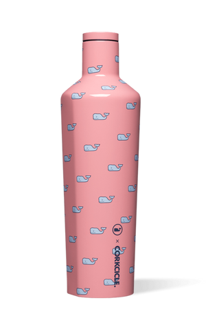 Corkcicle 25 oz Canteen - Vineyard Vines Whales Repeat